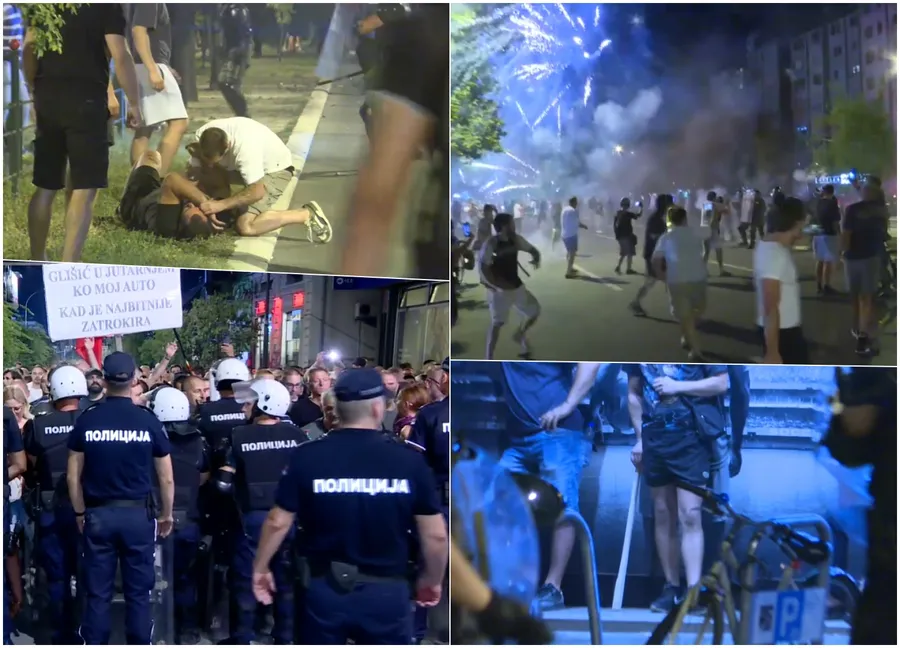 Novi Sad SNS protesti policija, sukob u centru grada – avgust 2025