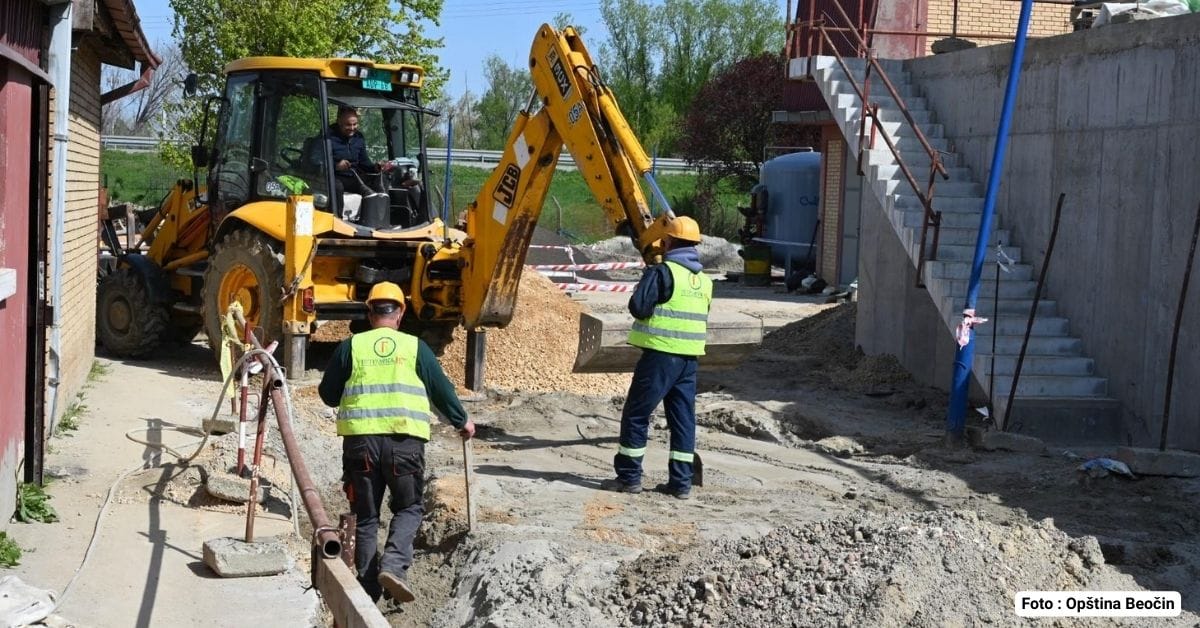 „Radovi na rekonstrukciji fabrike vode u Beočinu – avgust 2025