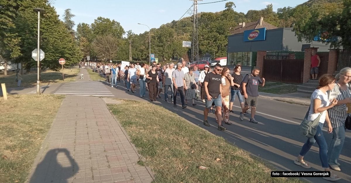 Građani Beočina protestuju zbog nestašice pijaće vode 2025