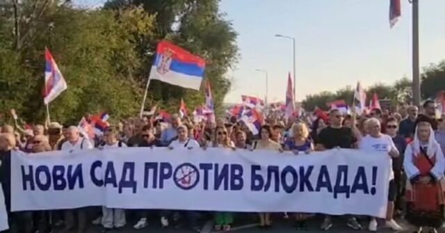 Gradjani koji su protiv blokada izasli su da podrze dalji razvoj Srbije