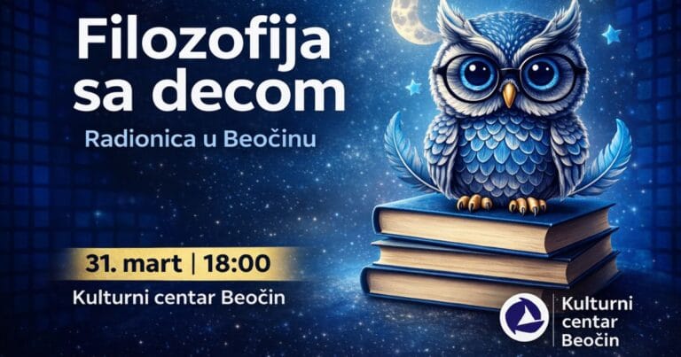 Radionica Filozofija sa decom Beočin Kulturni centar 2026