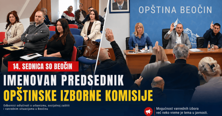Sednica Skupštine opštine Beočin odbornici glasanje izborna komisija