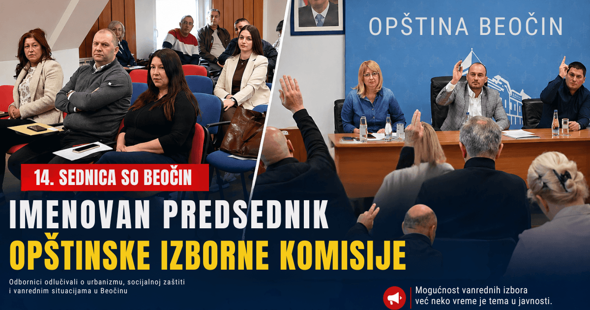 Sednica Skupštine opštine Beočin odbornici glasanje izborna komisija