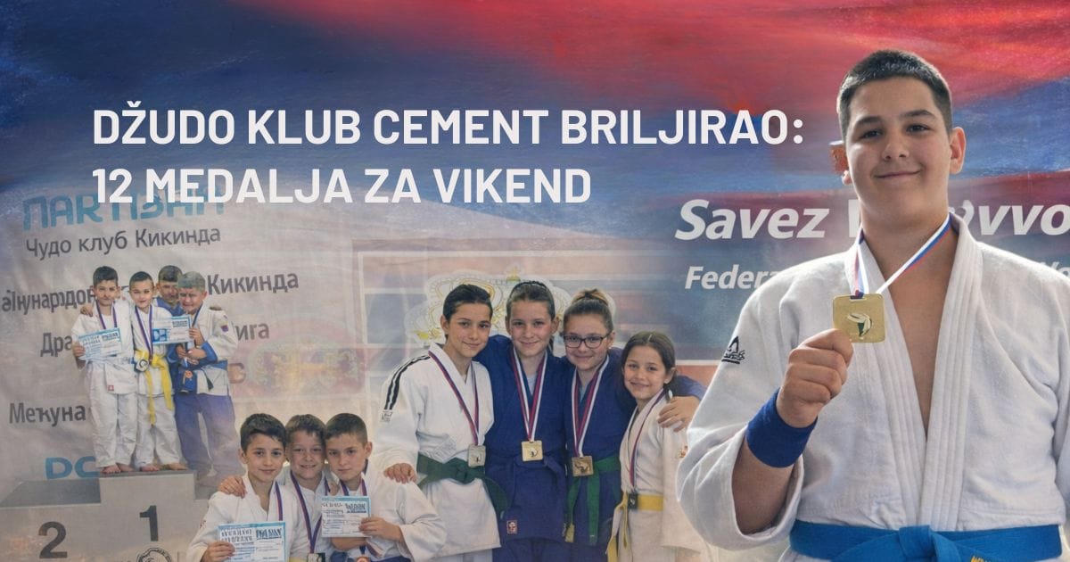 Džudo klub Cement Beočin medalje Prvenstvo Vojvodine Kikinda 2026