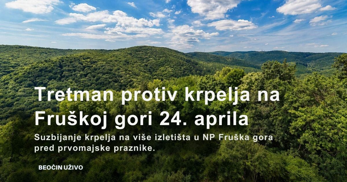 Fruška gora šuma u proleće – izletišta i priroda pred tretman protiv krpelja AI ilustracija
