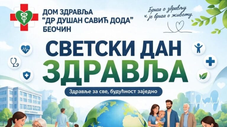 Svetki dan zdravlja Beočin Dom zdravlja preventivni pregledi 2026