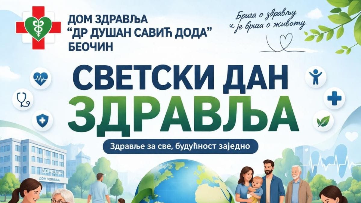 Svetki dan zdravlja Beočin Dom zdravlja preventivni pregledi 2026