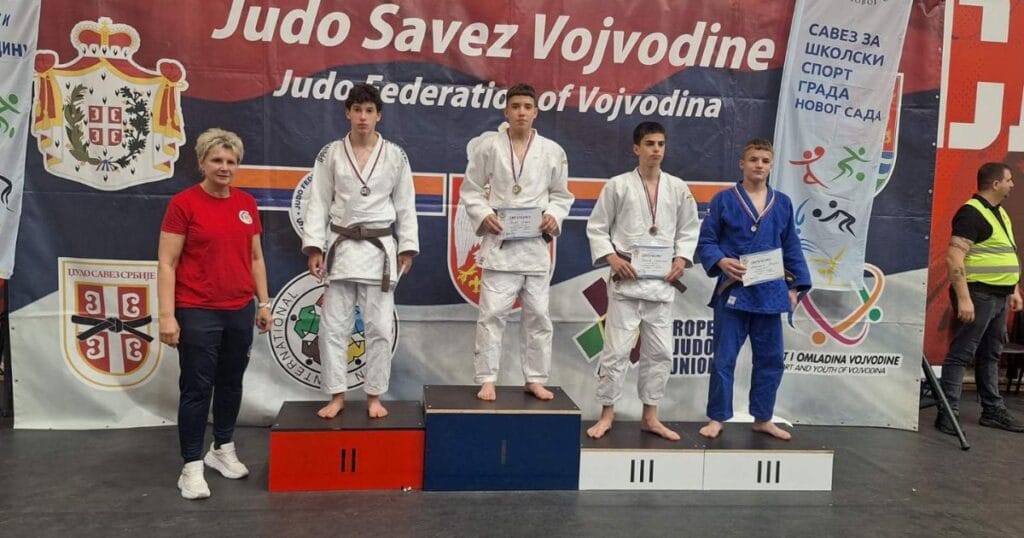 Džudisti Džudo kluba Cement iz Beočina na postolju na Školskom prvenstvu Vojvodine u Novom Sadu