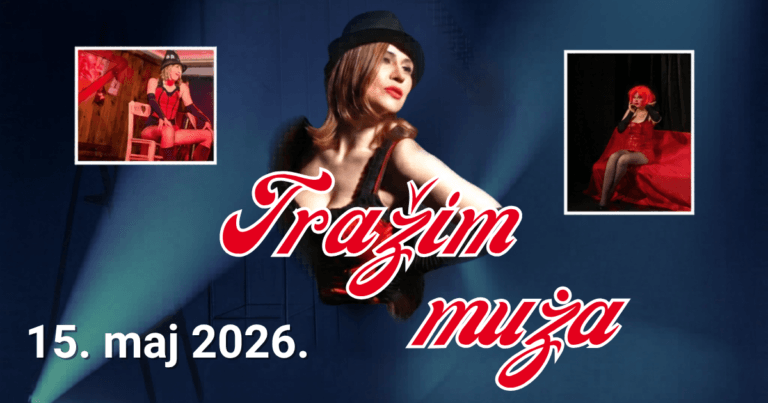Predstava „Tražim muža“ u Kulturnom centru opštine Beočin 15. maja 2026.