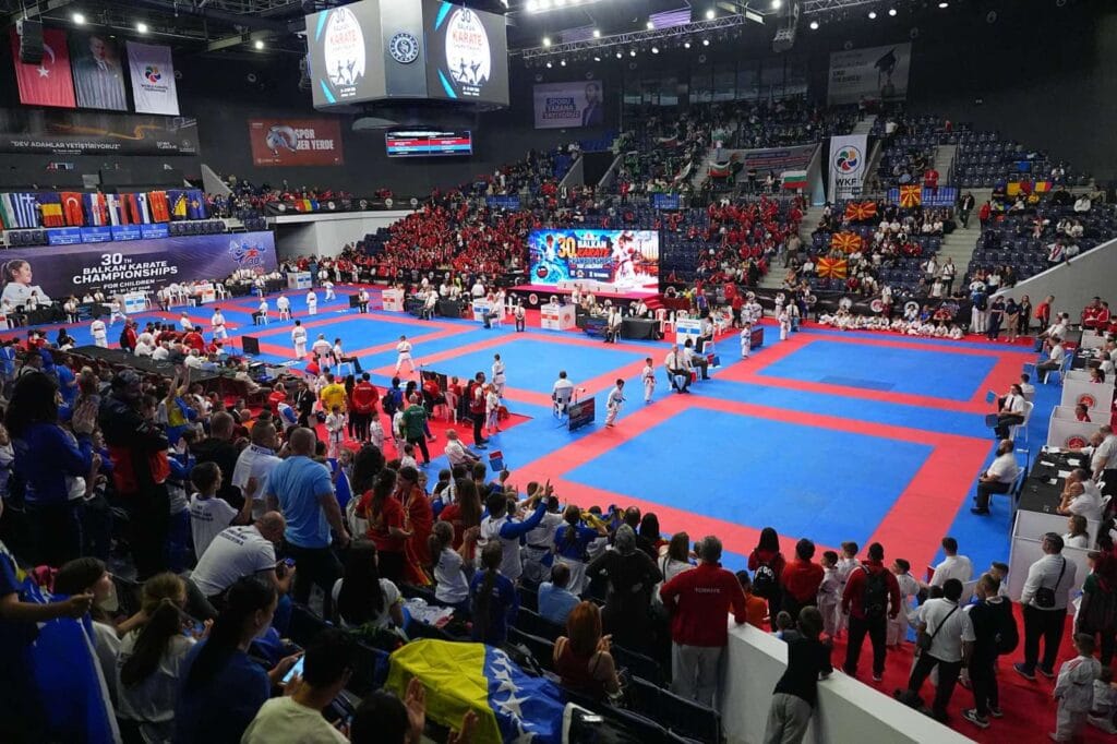 Balkansko prvenstvo za decu u karateu 2026 u Istanbulu na kojem je nastupila reprezentacija Srbije i karatistkinja KK Cement iz Beočina Dragana Vuković