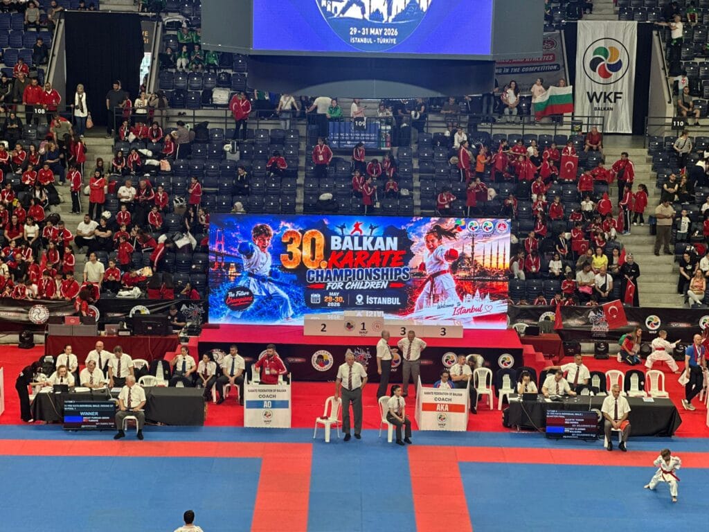 Balkansko prvenstvo za decu u karateu 2026 u Istanbulu na kojem je nastupila reprezentacija Srbije i karatistkinja KK Cement iz Beočina Dragana Vuković