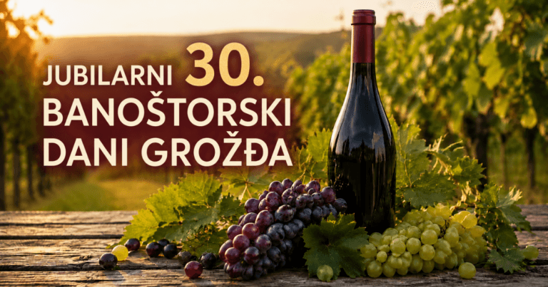 30. Banoštorski dani grožđa u Banoštoru – program za 5. septembar 2026.