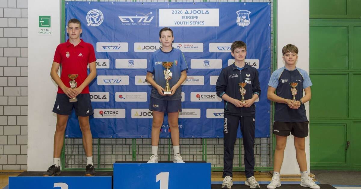 Pobednici pojedinačne konkurencije dečaka na turniru u Beočinu