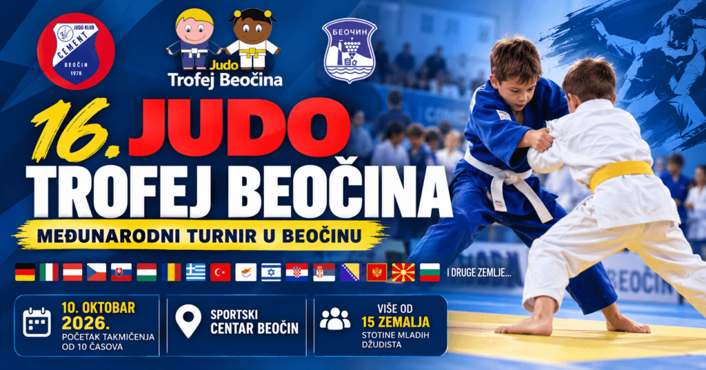16. Trofej Beočina 2026 – međunarodni džudo turnir | foto – Džudo klub Cement Beočin