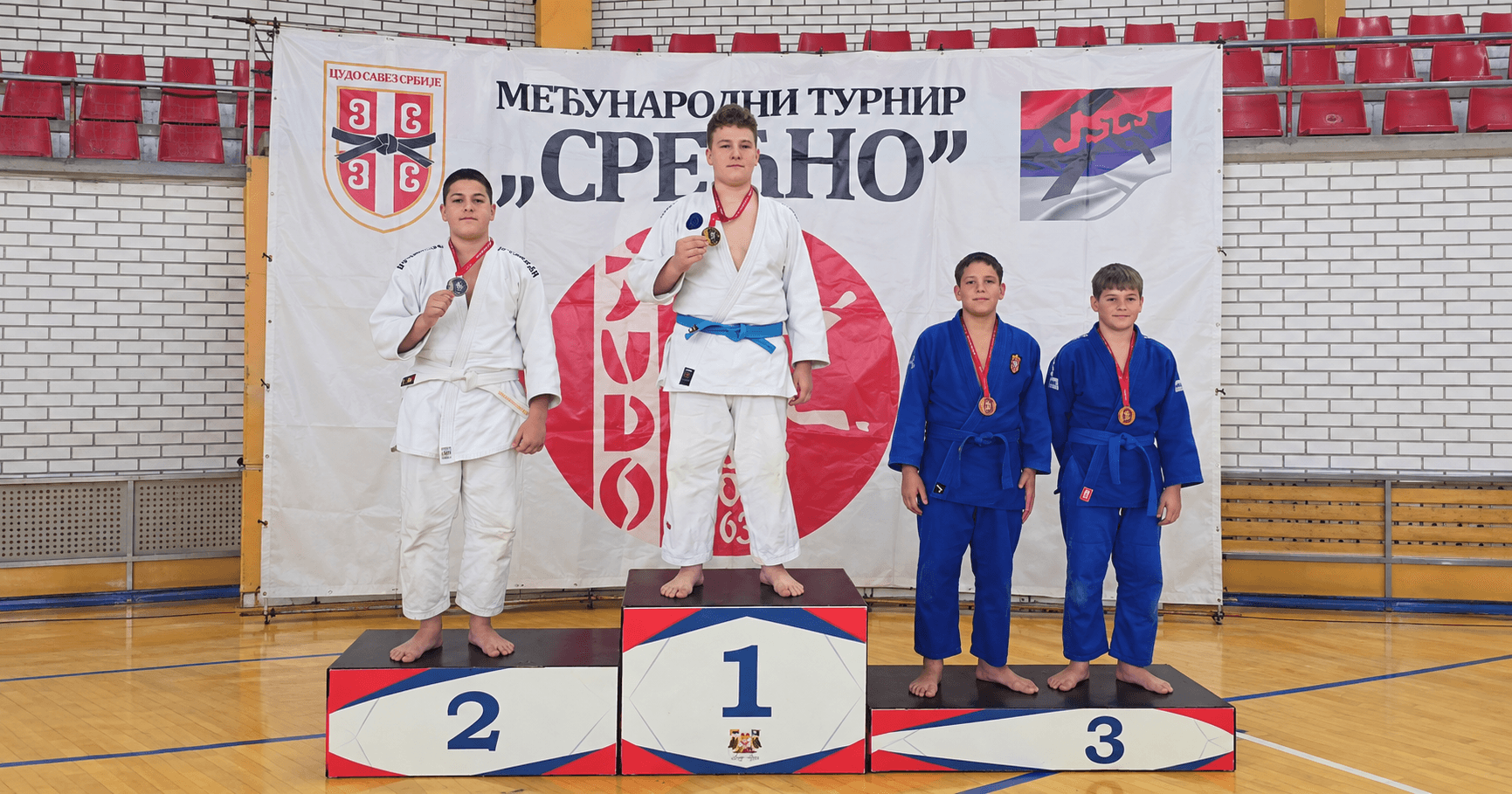 Petar Milinković sa srebrnom medaljom na turniru Srećno 2026 u Boru – foto: Sportski savez opštine Beočin
